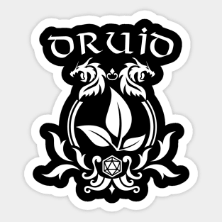 Dnd Druid Class Symbol Print Sticker